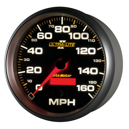 Autometer Ultra-Lite II 5 Inch 160 MPH FSE Programmable Speedometer 4989