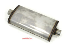 Load image into Gallery viewer, JBA 40-302201 | UNIVERSAL DUAL CORE 304SS MUFFLER 22X11X6 3IN INLET DIAMETER - eliteracefab.com