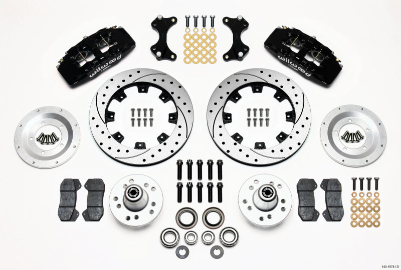 Wilwood Dynapro 6 Front Hub Kit 12.19in Drilled WWE ProSpindle Wilwood