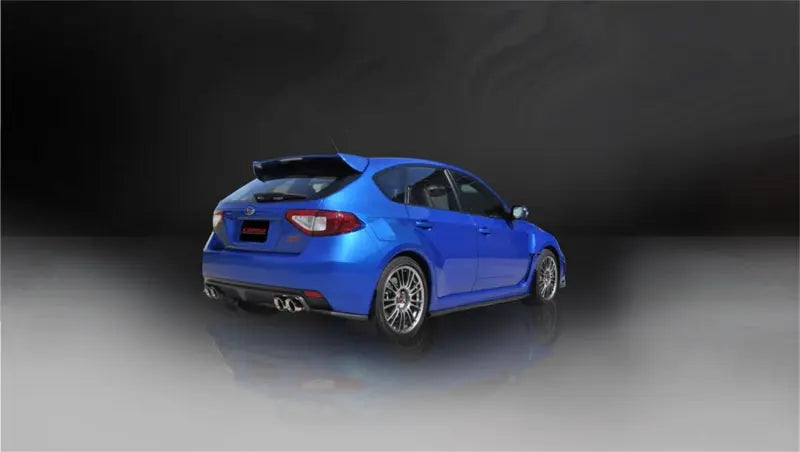 Corsa 08-13 Subaru Impreza Hatchback STI 2.5L Turbo Manual Polished Sport Cat-Back Exhaust - eliteracefab.com