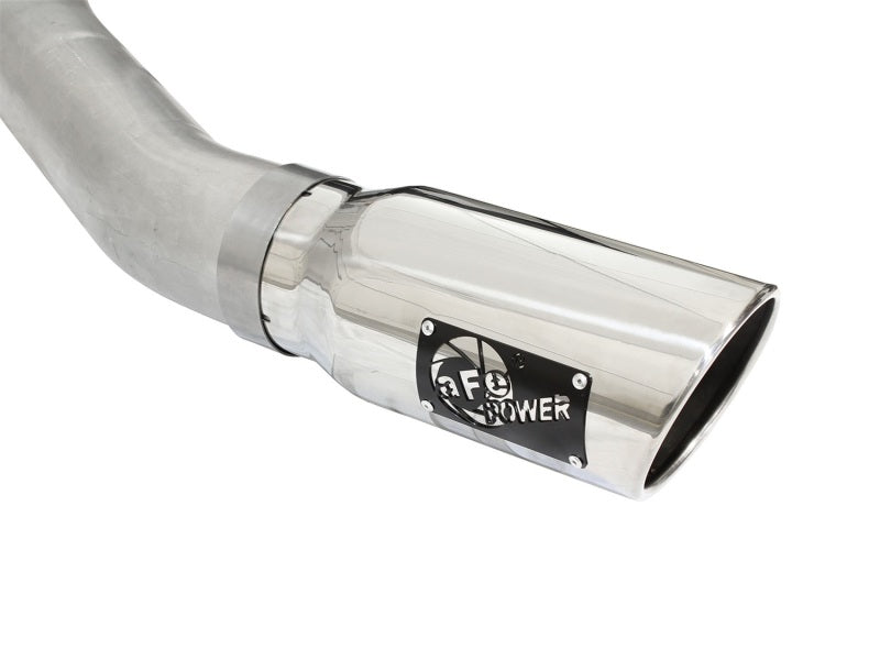aFe Atlas Exhausts 4in Cat-Back Aluminized Steel Exhaust 2015 Ford F-150 V6 3.5L (tt) Polished Tip - eliteracefab.com