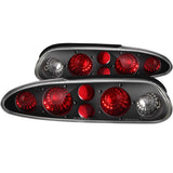 ANZO USA Chevrolet Camaro Taillights Black; 1993-2002