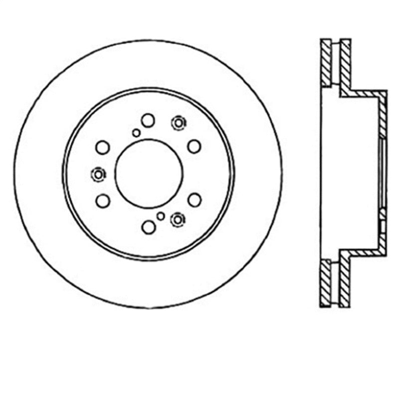 STOPTECH POWER SLOT 07 CHEVROLET TAHOE FRONT LEFT ROTOR, 126.66057SL - eliteracefab.com