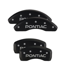 Load image into Gallery viewer, MGP Front set 2 Caliper Covers Engraved Front MGP Black finish silver ch MGP