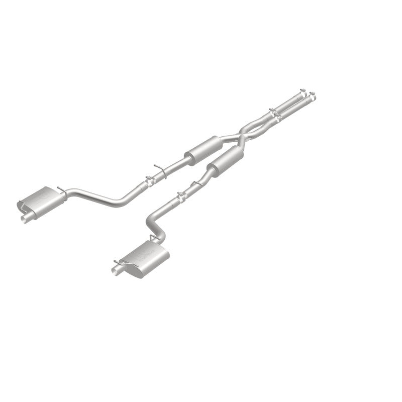 MagnaFlow Cat-Back SS 2.5in Dual Split Rear Exit (OEM Tips) 15-16 Dodge/Chrysler Charger/300 5.7L V8 Magnaflow