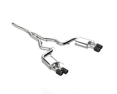 MBRP 18-22 Ford Mustang 2.3L Ecoboost 3in Cat-Back Exhaust w/ Quad Carbon Fiber SS Tips - T304 - eliteracefab.com
