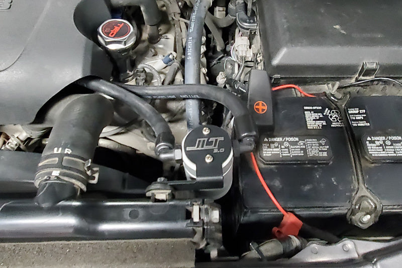 J&L 07-20 Toyota Tundra 5.7L Driver Side Oil Separator 3.0 - Clear Anodized - eliteracefab.com