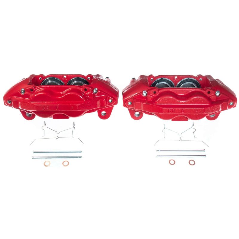 Power Stop 16-21 Toyota Sequoia Front Red Calipers - Pair - eliteracefab.com