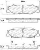 StopTech Premium Ceramic Rear Brake Pads - 308.07320