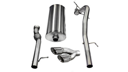 Corsa 11-13 Cadillac Escalade ESV 6.2L V8 Polished Sport Cat-Back Exhaust CORSA Performance