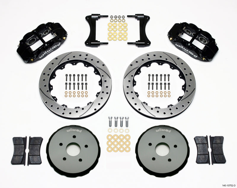 Wilwood Narrow Superlite 6R Front Hat Kit 12.88in Drilled 2008 Toyota Matrix Wilwood