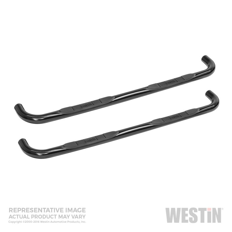 Westin 1999-2004 Ford F-150/250LD SuperCab (Incl 4 Heritage) E-Series 3 Nerf Step Bars - Black - eliteracefab.com