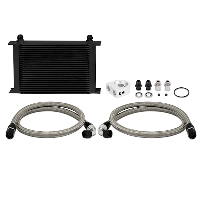 Mishimoto Universal 25 Row Oil Cooler Kit (Black Cooler) - eliteracefab.com