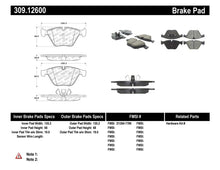 Load image into Gallery viewer, STOPTECH PERFORMANCE BRAKE PADS, 309.12600 - eliteracefab.com