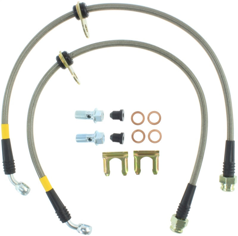 STOPTECH 08-09 WRX STAINLESS STEEL REAR BRAKE LINES, 950.47507 - eliteracefab.com