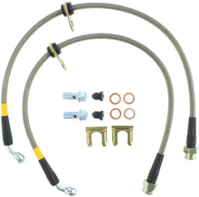 Load image into Gallery viewer, STOPTECH 08-09 WRX STAINLESS STEEL REAR BRAKE LINES, 950.47507 - eliteracefab.com