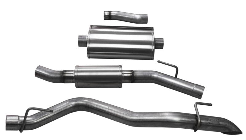 Corsa 2020 Jeep Gladiator JT 3.0in Cat-Back Touring Single Side Exit w/ Turn Down Tip CORSA Performance