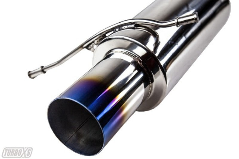 TURBOXS AXLE BACK MUFFLER BLUED TIP SUBARU WRX/STI; 2002-2007 - eliteracefab.com