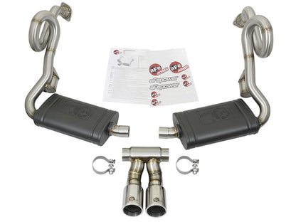 aFe MACHForce-Xp 2in 304 SS Cat-Back Exhaust w/Polished Tips 13-16 Porsche Boxster/Cayman 2.7L/3.4L aFe