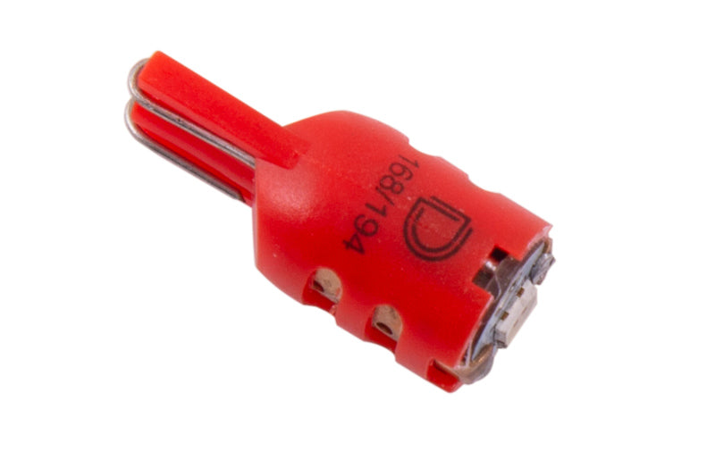 Diode Dynamics 194 LED Bulb HP5 LED - Red Short (Single)