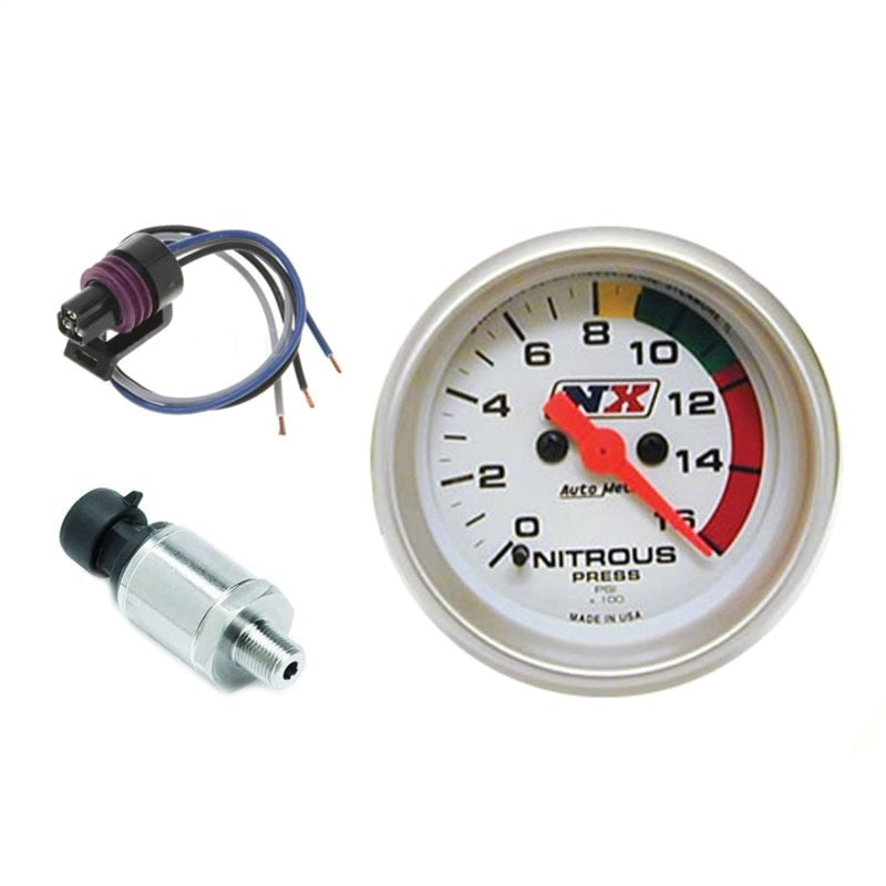 Nitrous Express 2-5/16 Nitrous Electric Pressure Gauge w/Sensor - eliteracefab.com