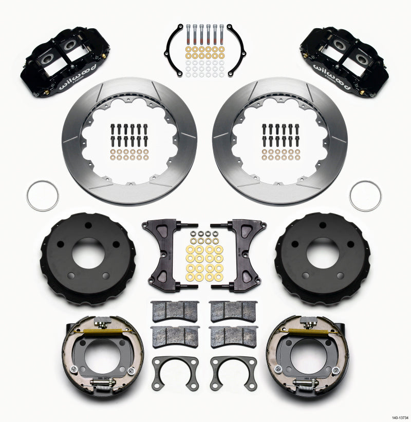 Wilwood Narrow Superlite 4R Rear P-Brk Kit 12.88in Big Ford 2.00in Off Bronco 5 x 5.50 Wilwood
