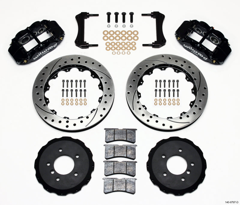 Wilwood Narrow Superlite 6R Front Hat Kit 13.06in Drilled E36 BMW M3 Wilwood