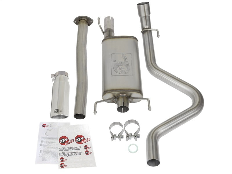 aFe MACH Force XP Cat-Back Stainless Steel Exhaust Syst w/Polished Tip Toyota Tacoma 05-12 L4-2.7L - eliteracefab.com