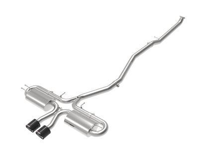 aFe POWER Takeda 3in 304 SS Cat-Back Exh w/Center Carbon Fiber Tips 17-19 Honda Civic Si L4-1.5L (t) aFe