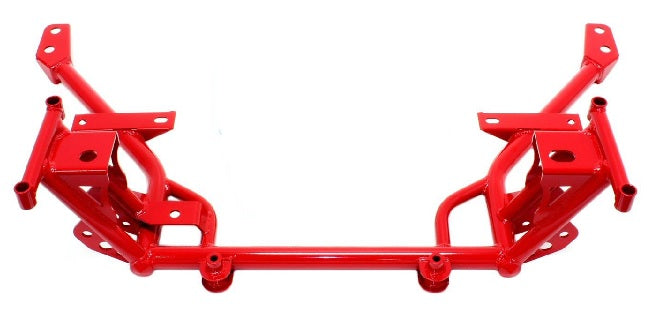 BMR K-MEMBER TUBULAR STANDARD MOUNTS RED (05-14 MUSTANG S197) - eliteracefab.com