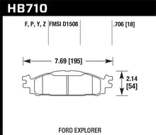 Load image into Gallery viewer, Hawk 11-13 Ford Explorer/12-13 Taurus SHO / 12-13 Lincoln MKS/MKT HPS Front Street Brake Pads - eliteracefab.com