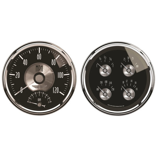 Autometer Prestige Series Black Diamond 5in Gauge Box Kit-Tachometer/Speedometer Combo / Oil Pressu 2005
