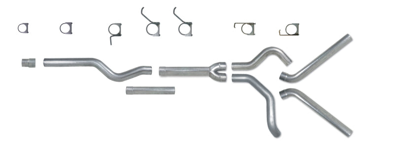 Diamond Eye KIT 4in CB MFLR REPLACMENT PIPE DUAL AL: 2006-2007.5 CHEVY/GMC 6.6L 2500/3500 Diamond Eye Performance
