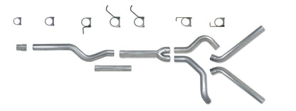 Diamond Eye KIT 4in CB MFLR REPLACMENT PIPE DUAL AL: 2006-2007.5 CHEVY/GMC 6.6L 2500/3500 Diamond Eye Performance