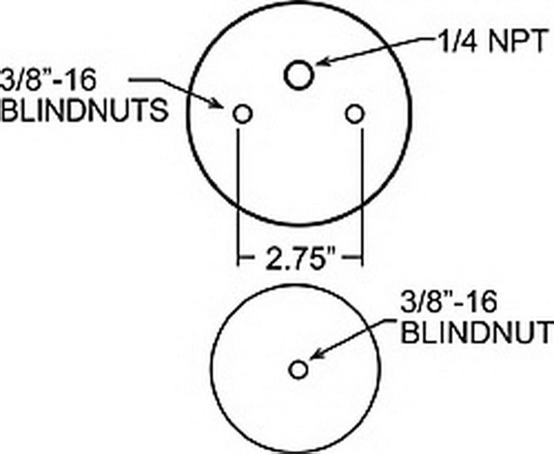 Firestone Ride-Rite Replacement Bellow 110/70 264mm (For Kit PN 2377 / 2320 / 2379) (W217609000) - eliteracefab.com