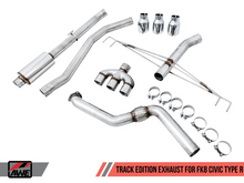 Load image into Gallery viewer, AWE Tuning 2017+ Honda Civic Type R Touring Edition Exhaust w/Front Pipe &amp; Triple Chrome Silver Tips - eliteracefab.com