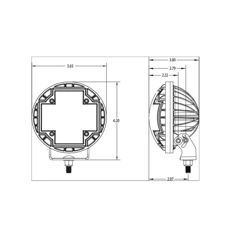 ARB Nacho 5.75in Offroad TM5 Racer LED Light Set