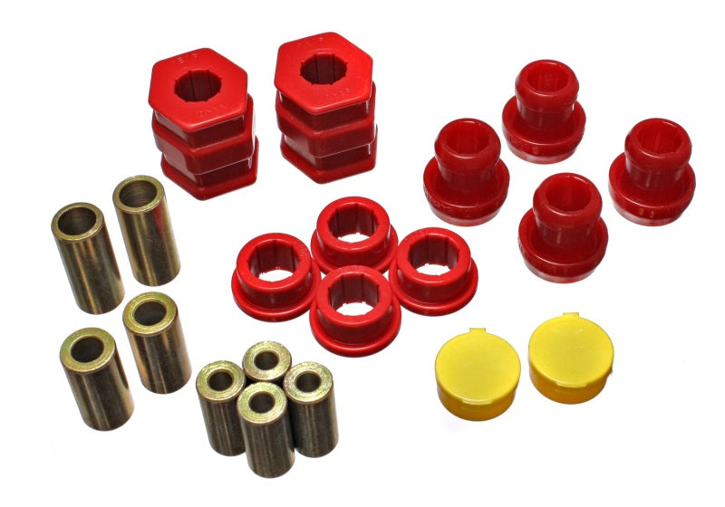 Energy Suspension 96-00 Honda Civic/CRX Red Front Control Arm Bushing Set - eliteracefab.com