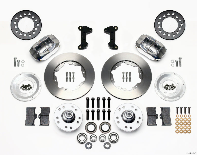 Wilwood Forged Dynalite Front Kit 11.00in Polished 74-80 Pinto/Mustang II Disc Spindle only Wilwood