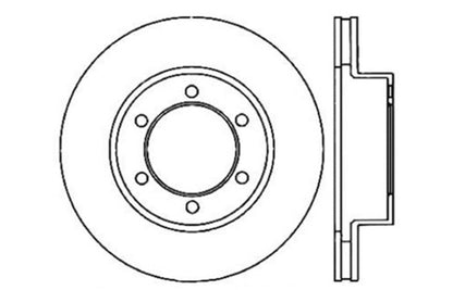 StopTech 00-06 Toyota Tundra / 01-07 Toyota Sequoia Front Right Slotted & Drilled Rotor Stoptech