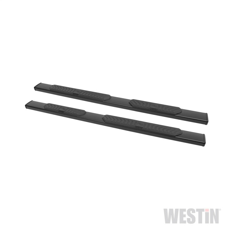 Westin 2007-2018 Chevy Silverado Crew Cab R5 Nerf Step Bars - Black - eliteracefab.com