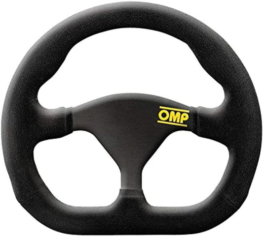 OMP Formula Quadro 250x230mm Flat-Bottom Formula Suede Steering Wheel - Black – OD0-1972-071
