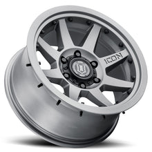 Load image into Gallery viewer, ICON Rebound Pro 17x8.5 5x5 -6mm Offset 4.5in BS 71.5mm Bore Titanium Wheel - eliteracefab.com