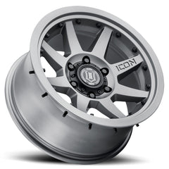 ICON Rebound Pro 17x8.5 6x135 6mm Offset 5in BS 87.1mm Bore Titanium Wheel - eliteracefab.com