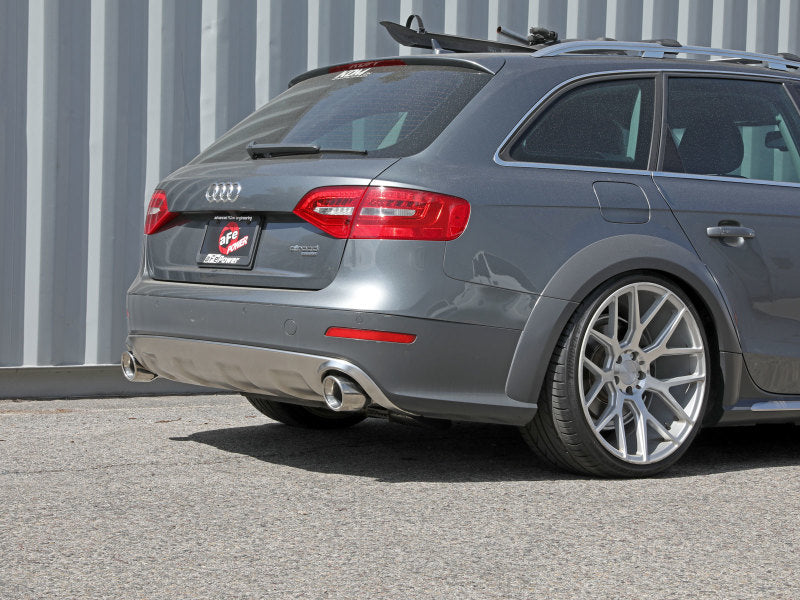 afe MACH Force-Xp 13-16 Audi Allroad L4 SS Axle-Back Exhaust w/ Polished Tips aFe