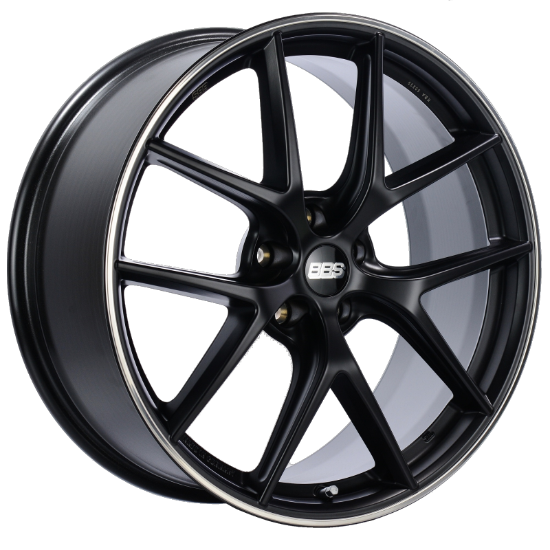 BBS CI-R 20x8.5 5x114.3 ET40 Satin Black Polished Rim Protector Wheel -82mm PFS/Clip Required CI0104BPO