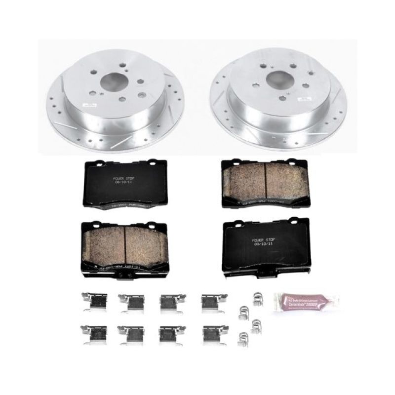 Power Stop 10-15 Lexus RX350 Rear Z23 Evolution Sport Brake Kit - eliteracefab.com