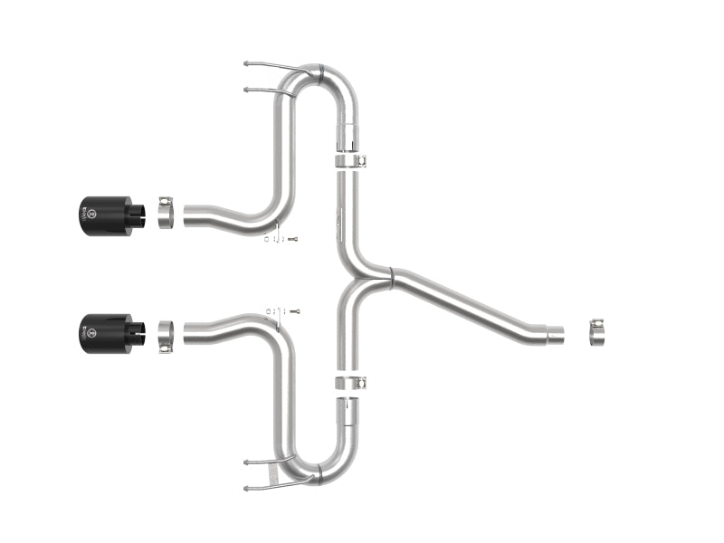 aFe Takeda 2-1/2in 304 SS Axle-Back Exhaust w/Black Tips 17-20 Honda Civic Sport L4-1.5L (t) - eliteracefab.com