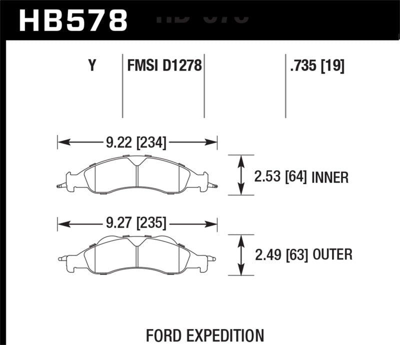 Hawk LTS Street Brake Pads - eliteracefab.com