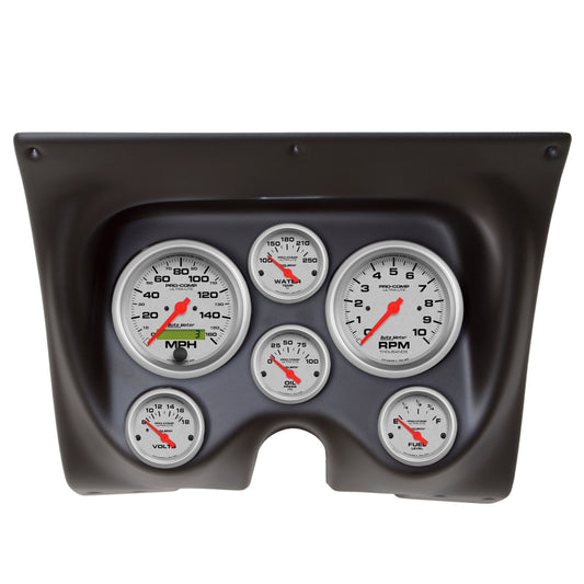 Autometer Ultra-Lite 67-68 Camaro/Firebird Dash Kit 6pc Tach / MPH / Fuel / Oil / WTMP / Volt 7020-UL